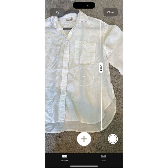 NWOT Faherty women’s Laguna Linen Relaxed Shirt - White, $158 XS F45 - Picture 9 of 10